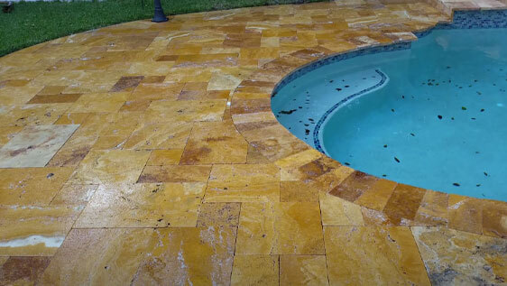 concrete-pool-deck This image shows a pool with a newly resurfaced deck.